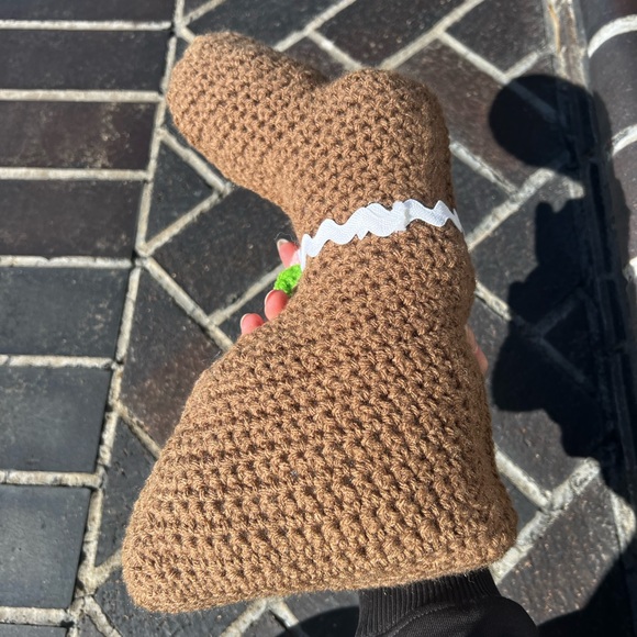 Hand Crocheted Chocolate Easter Bunny Plushie Stuffed Anima Decor! - Picture 7 of 17